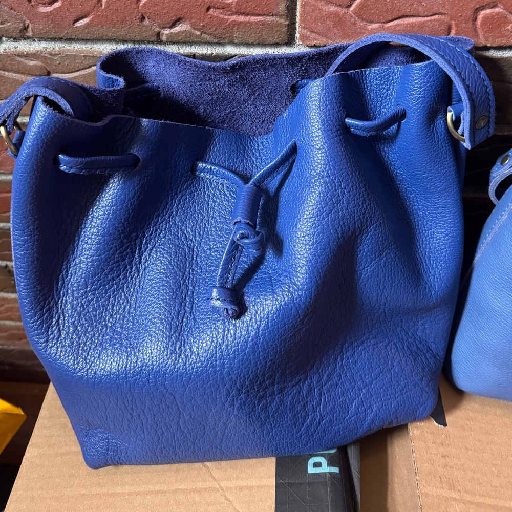 Portland Leather Goods Molino Blue Large Bucket (original version)
